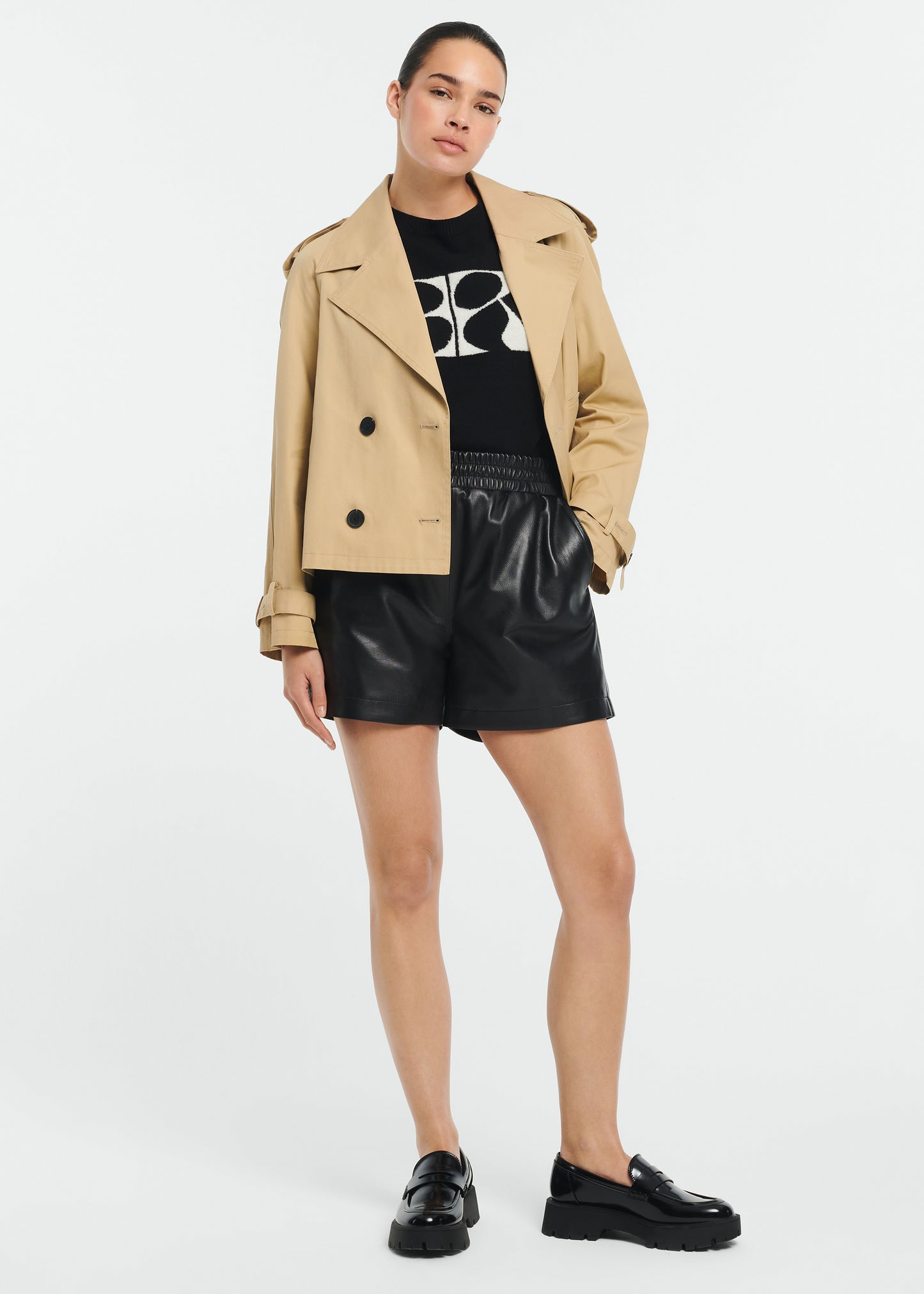 ROSA Leather Shorts