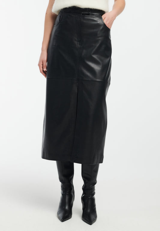 JEZRA Leather Skirt