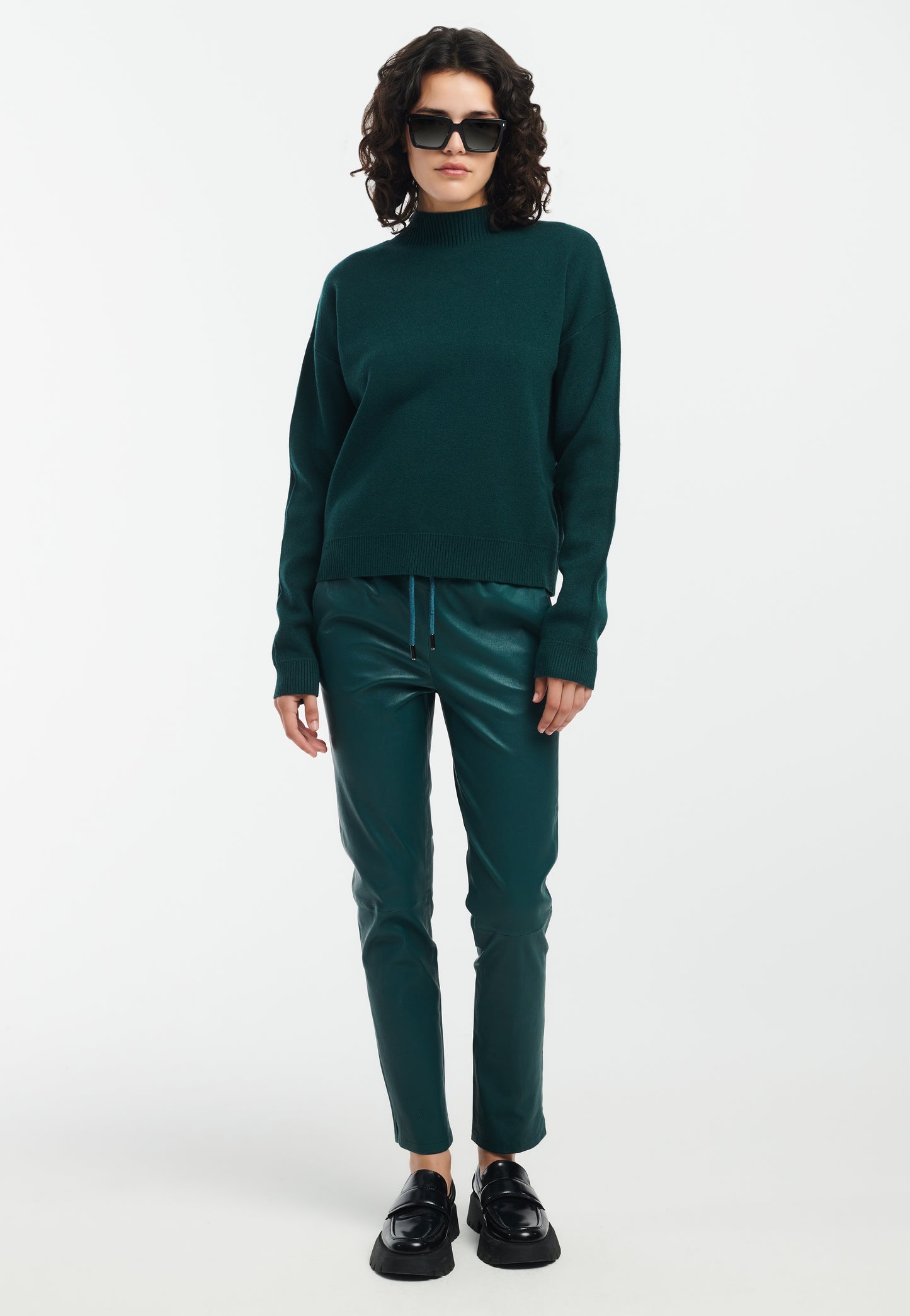 NAOMI Slim fit Leather Trousers