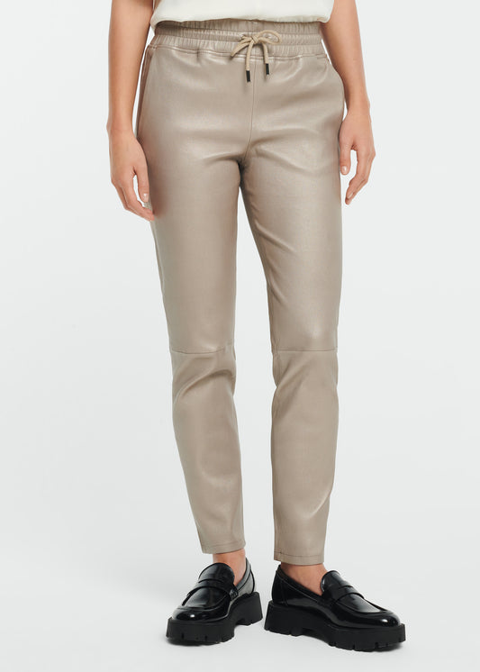 NAOMI Leather Slim Fit Trousers