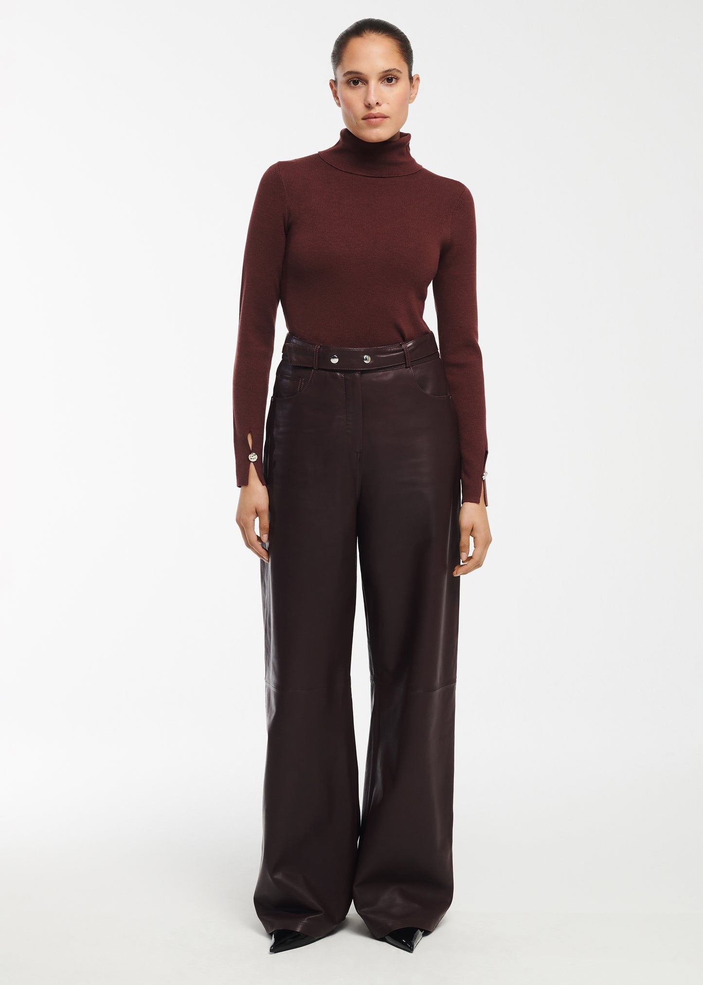 KAIA Leather Trousers