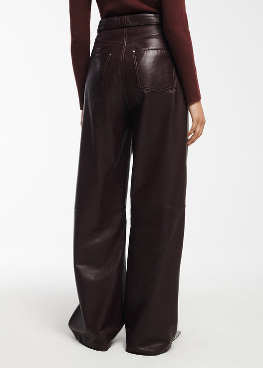 KAIA Leather Trousers