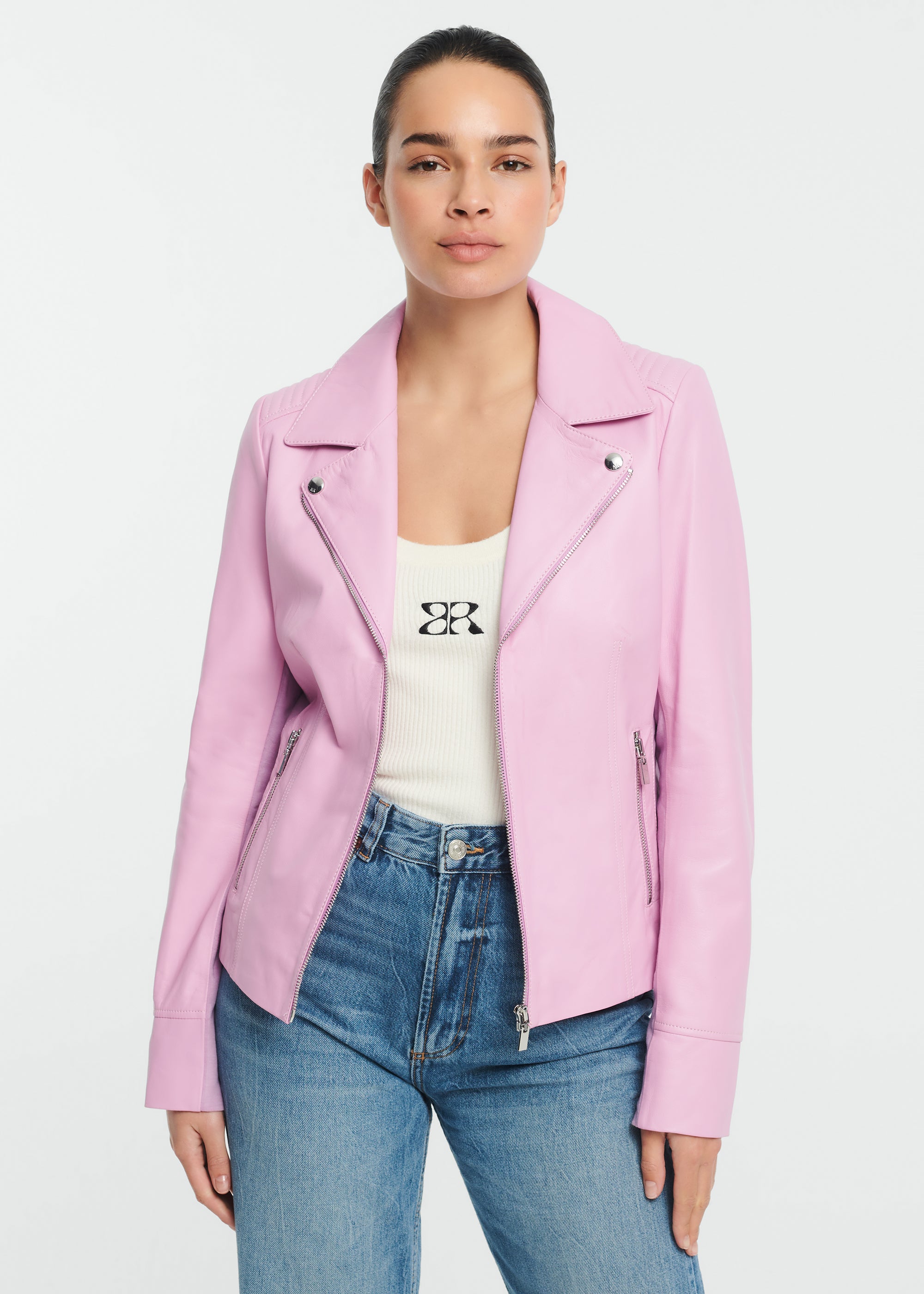 KENDALL Leather Biker Jacket