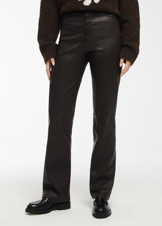 LUNYA Leather Stretch Trousers