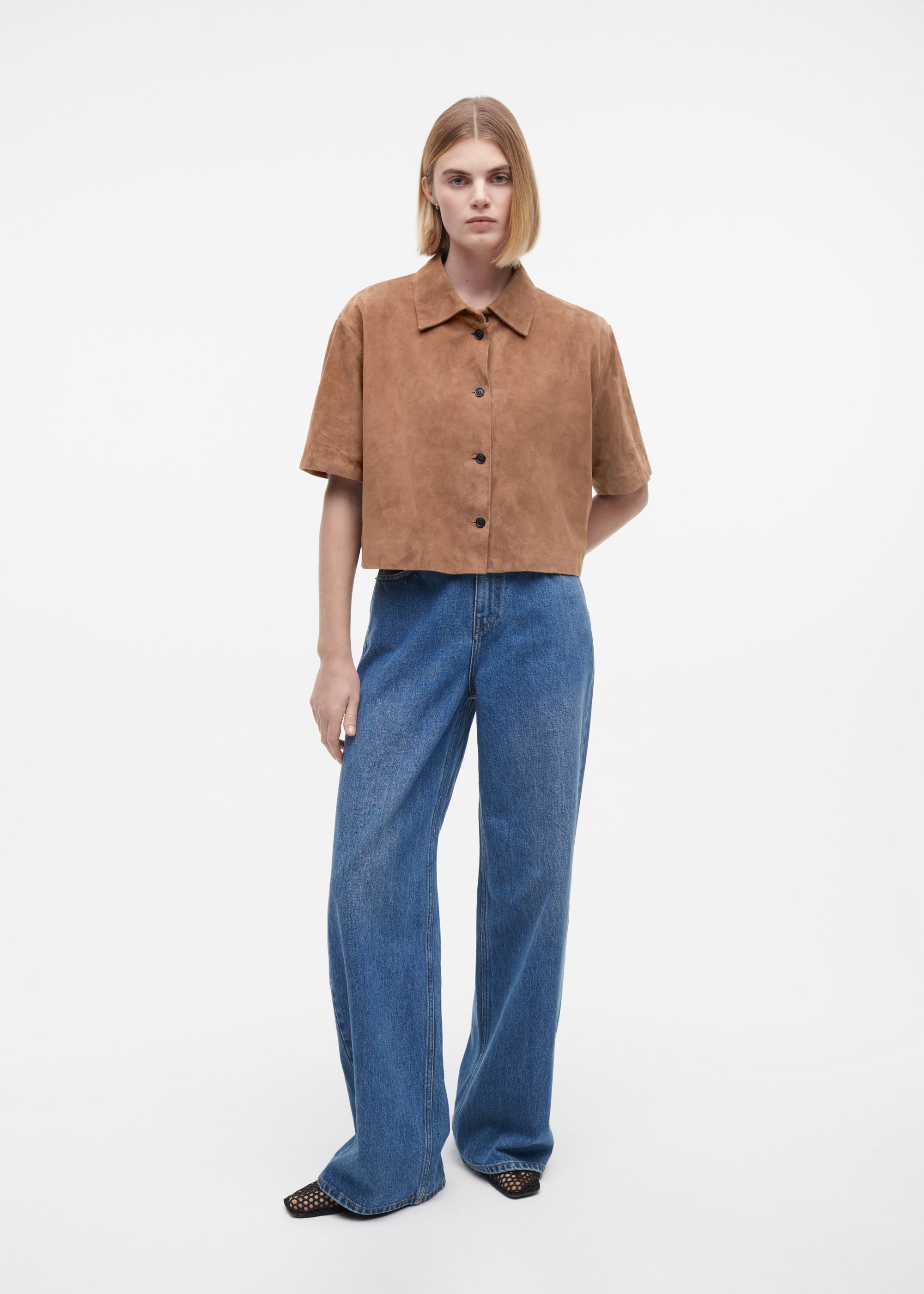 EVELINE Suede Top