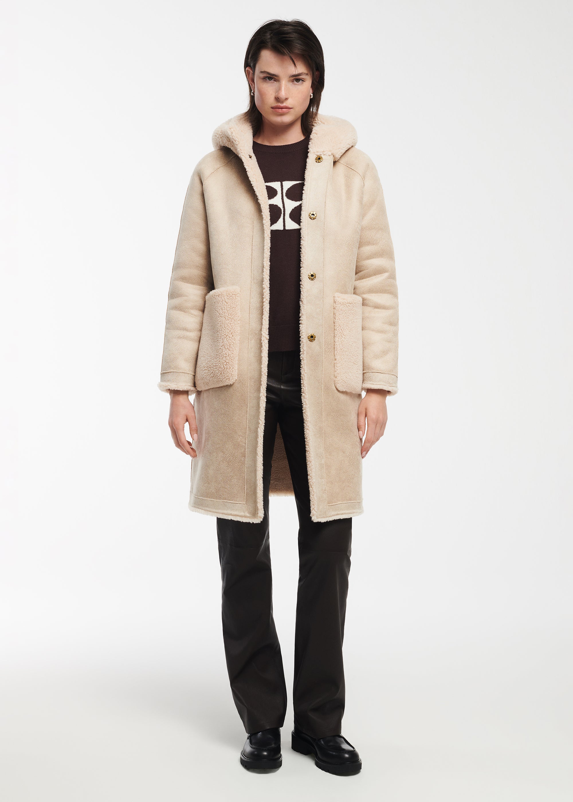 AISHA Teddy Wool Coat