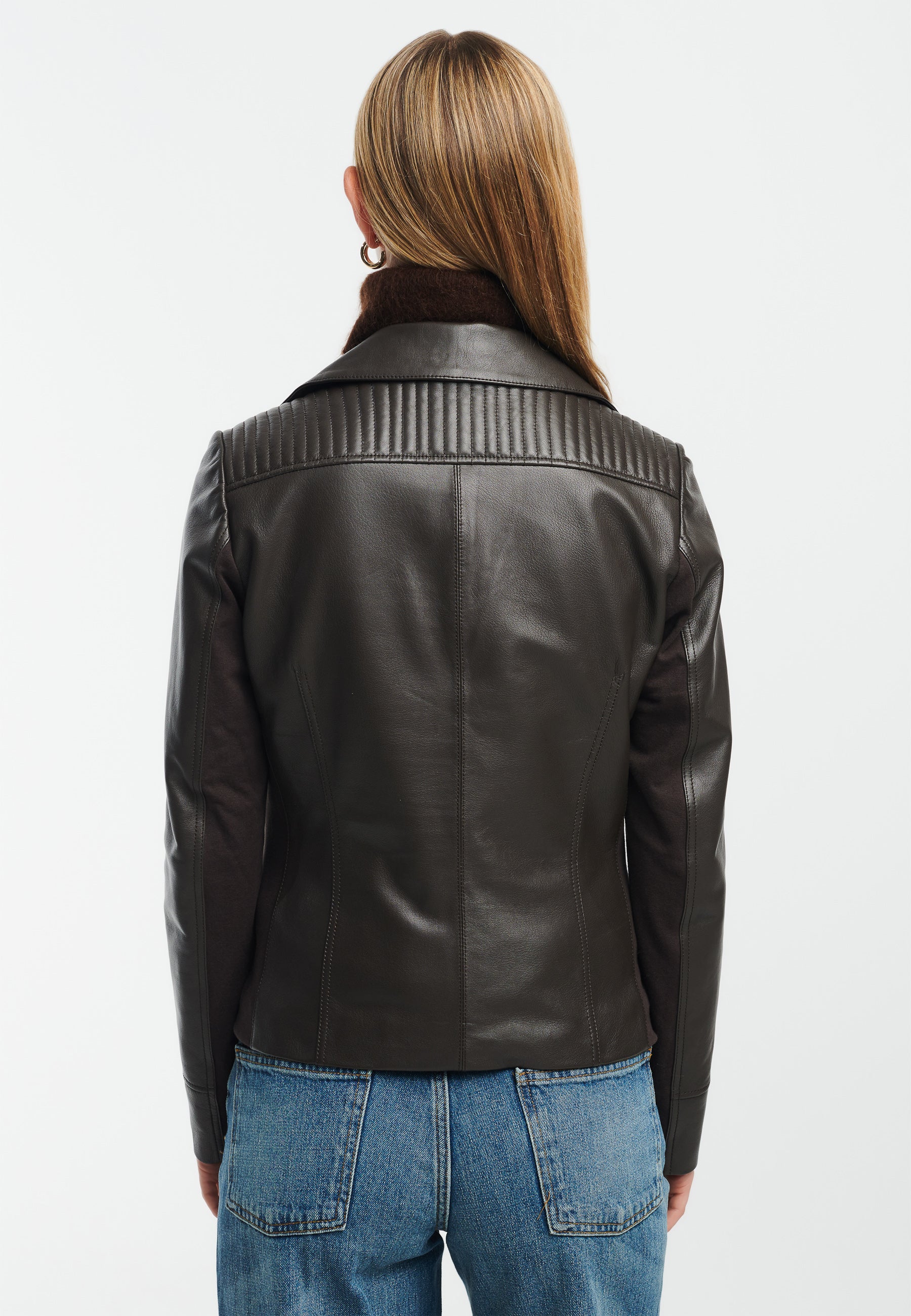 KENDALL Leather Biker Jacket – STUDIO AR