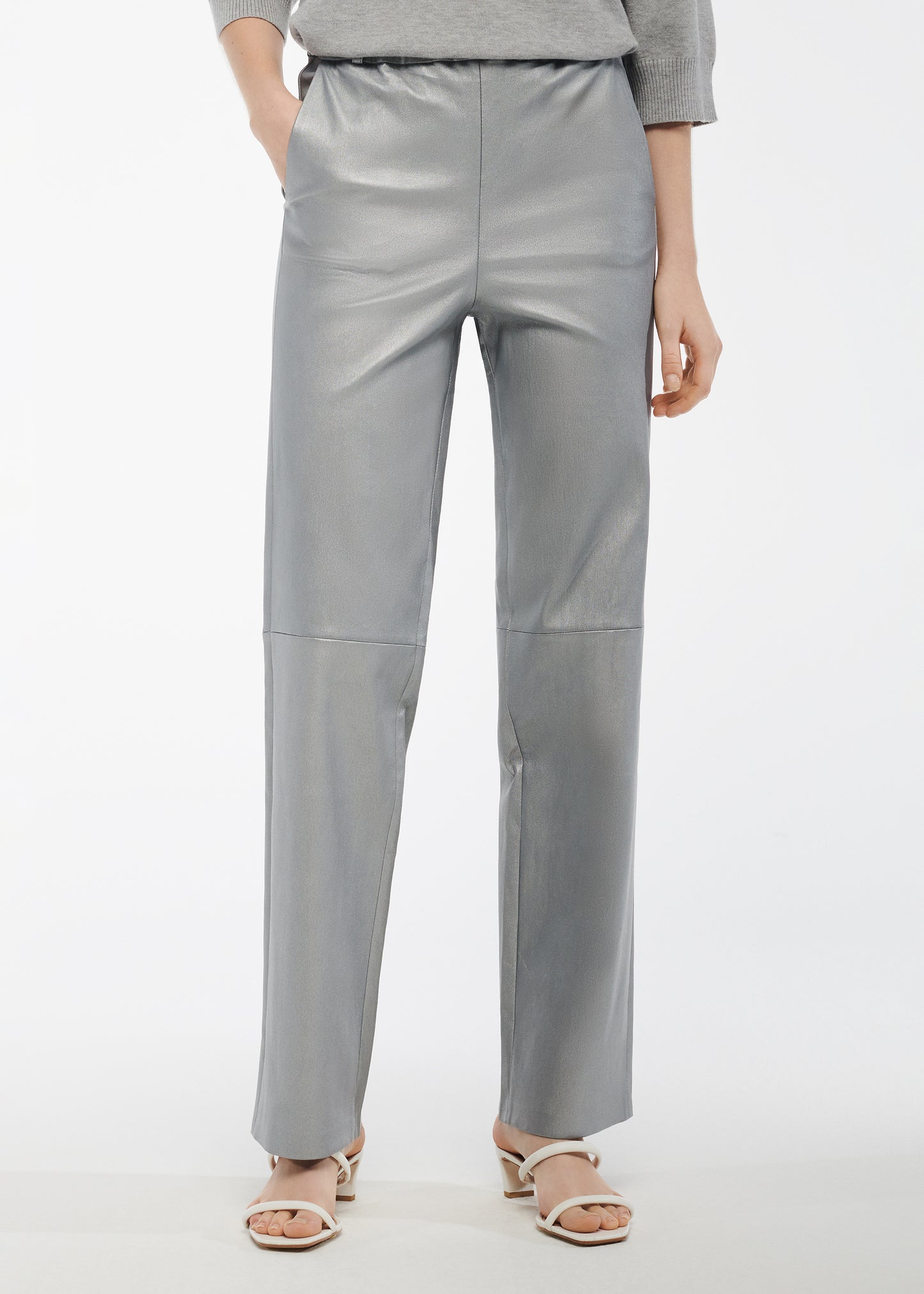 AILIS Stretch Leather Trousers