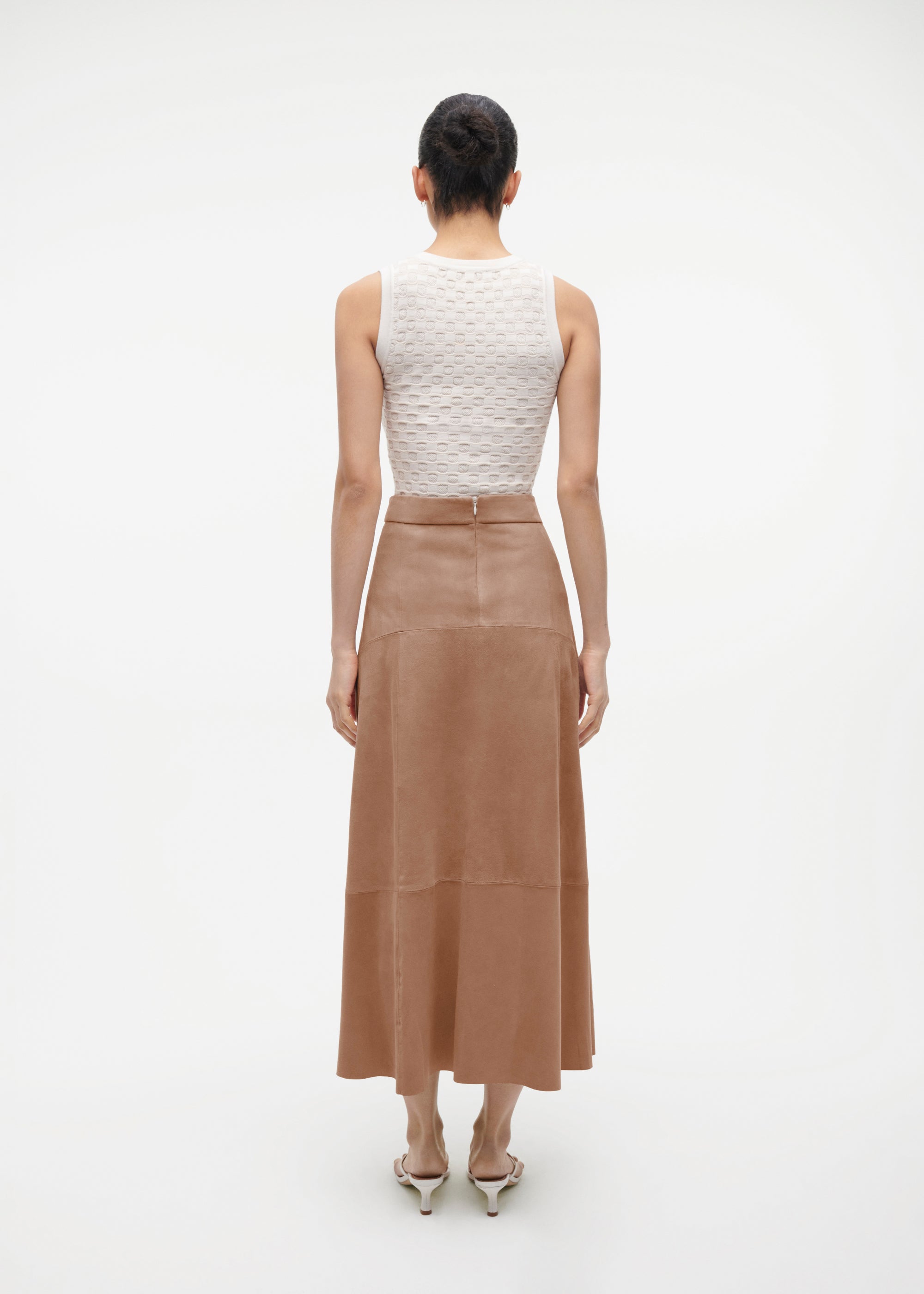 MARIA Wildleder Maxirock