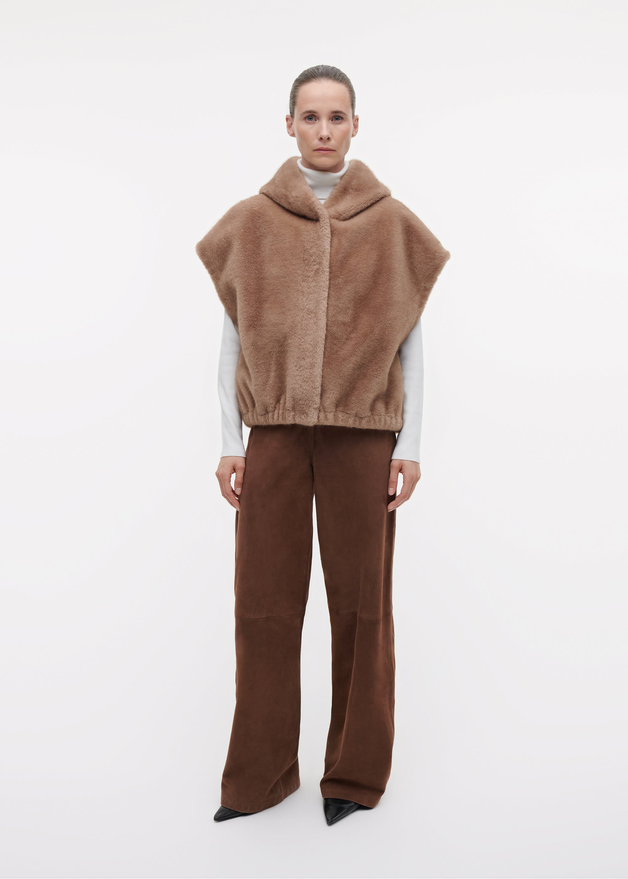 OLENA Reversible Faux Fur Gilet
