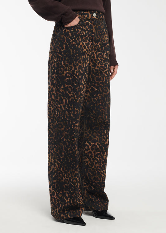 Agnes Leopard Trousers