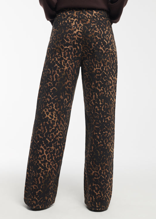 Agnes Leopard Trousers