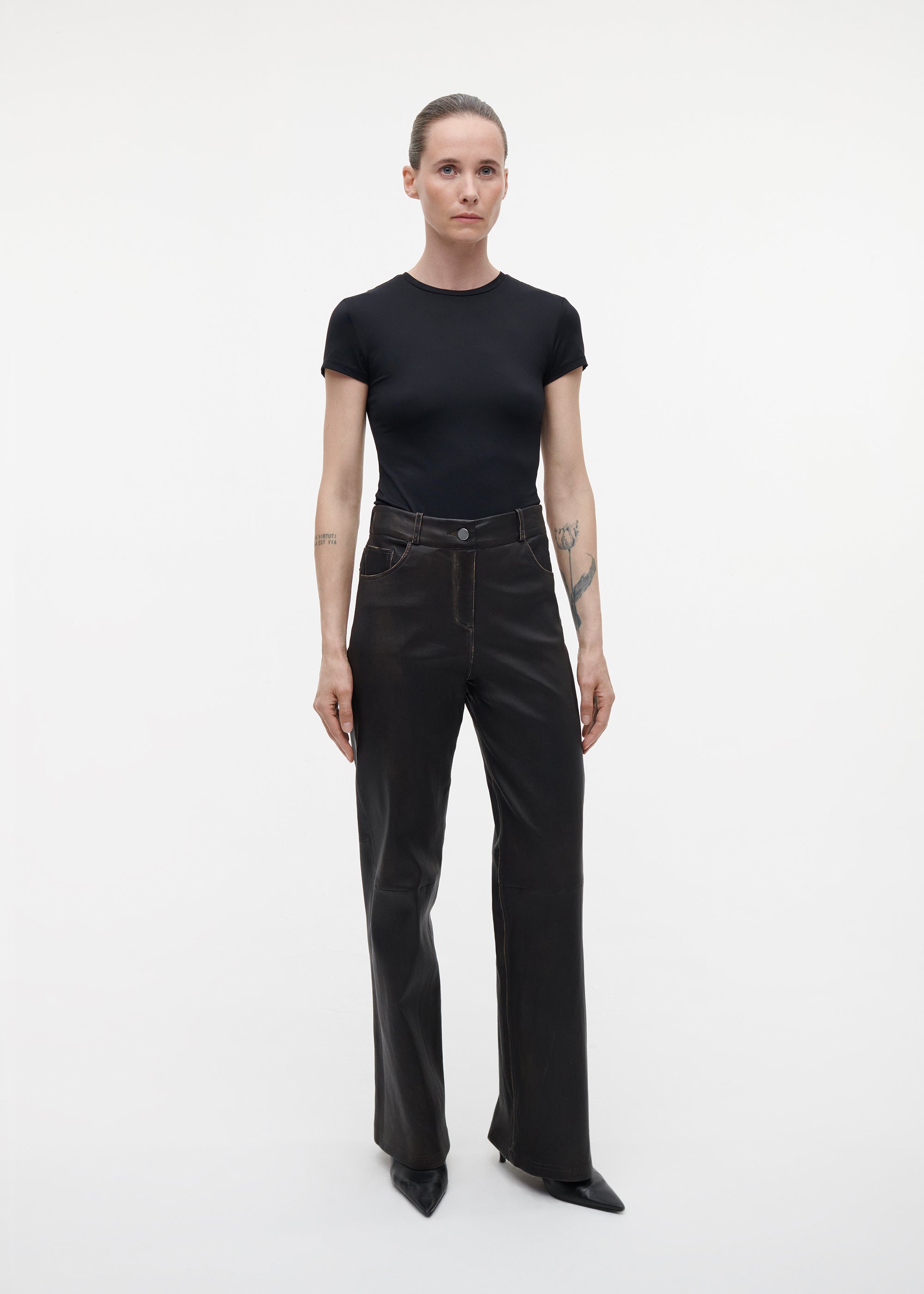 RENITA Vintage Leather Trousers