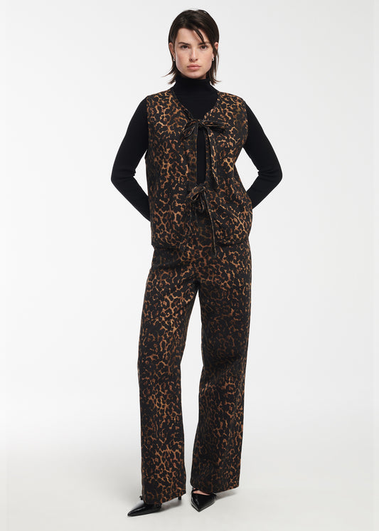 ELENI Leopard Gilet