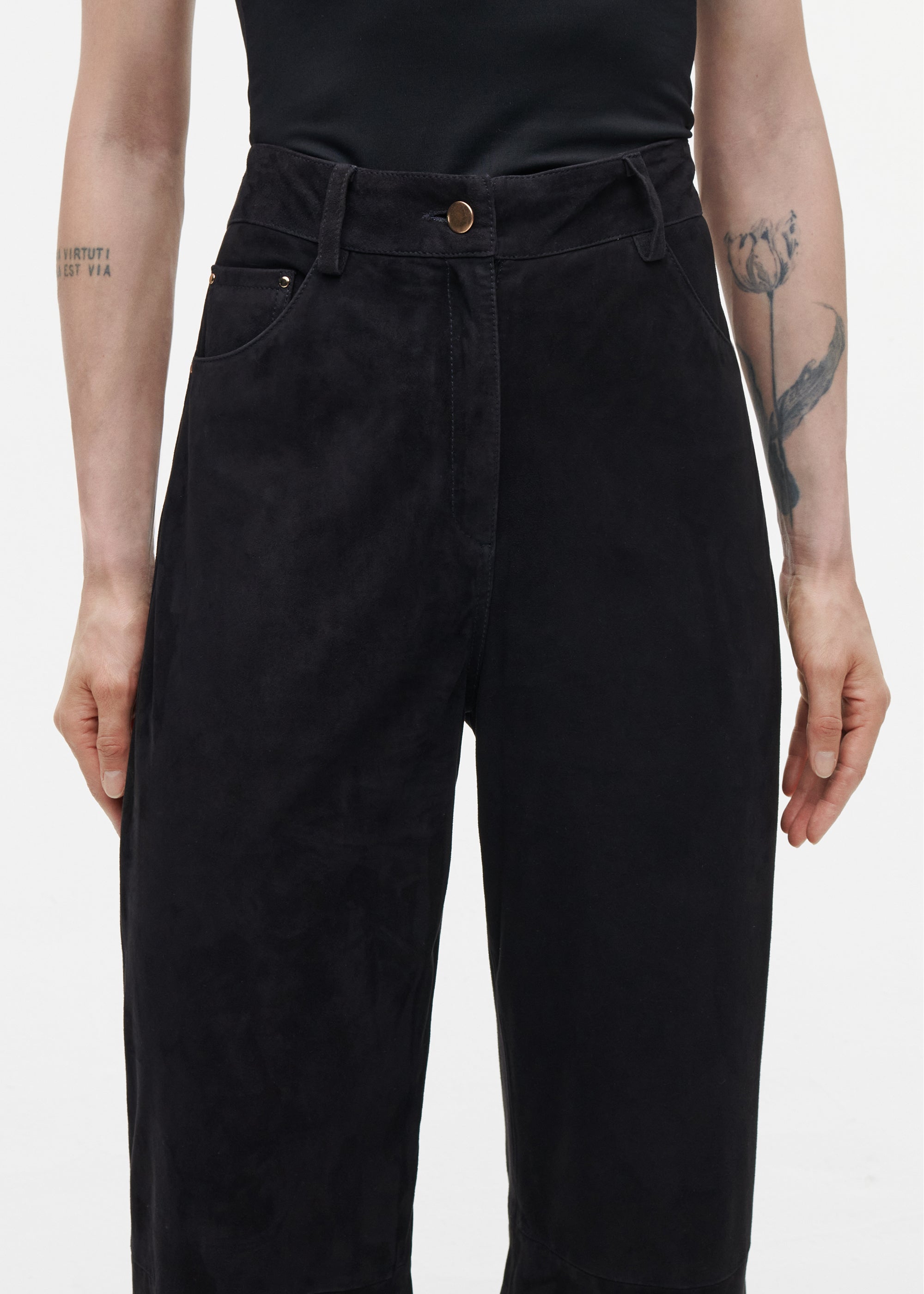 KAIA Suede Trousers