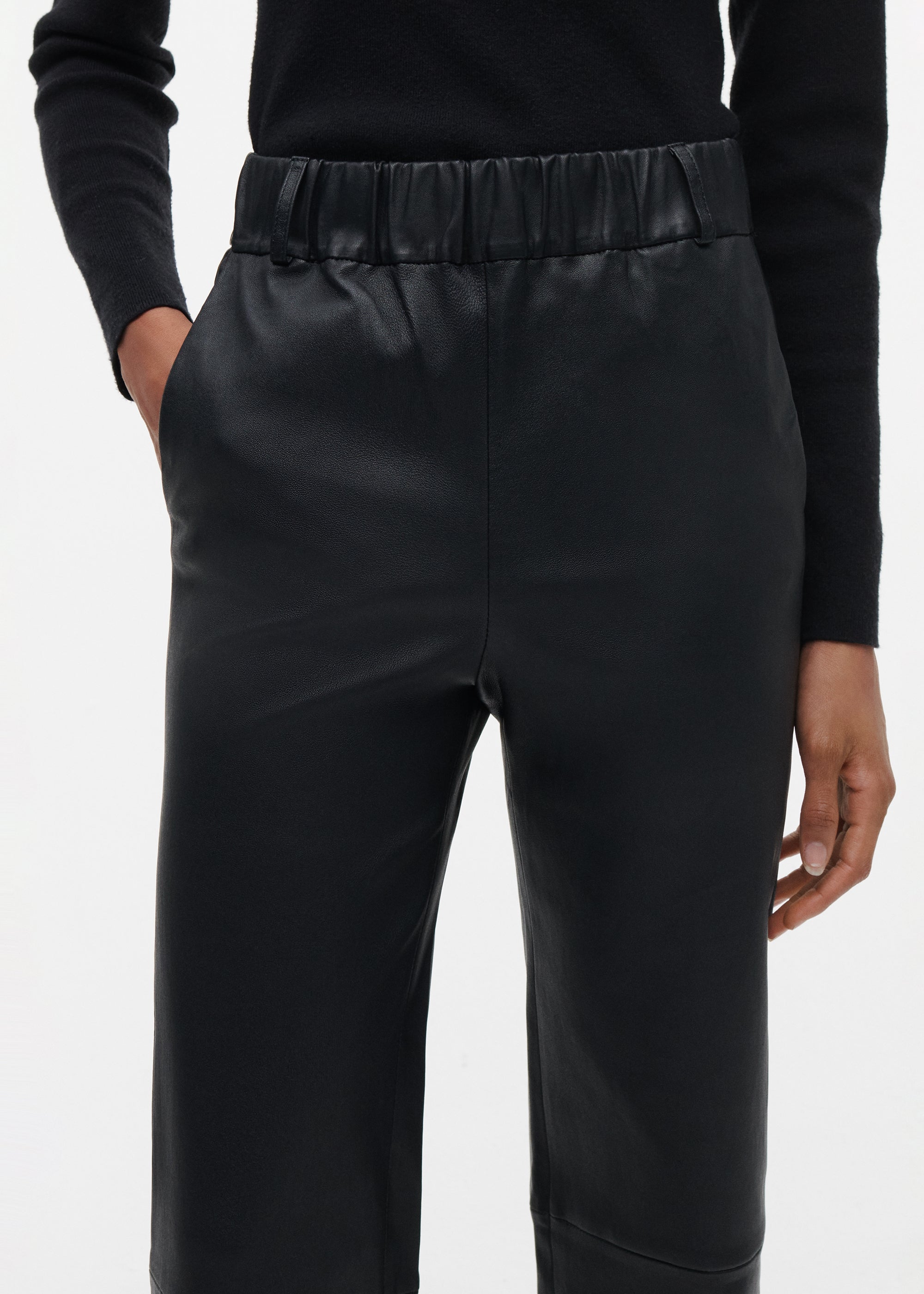 AILIS Stretch Leather Trousers