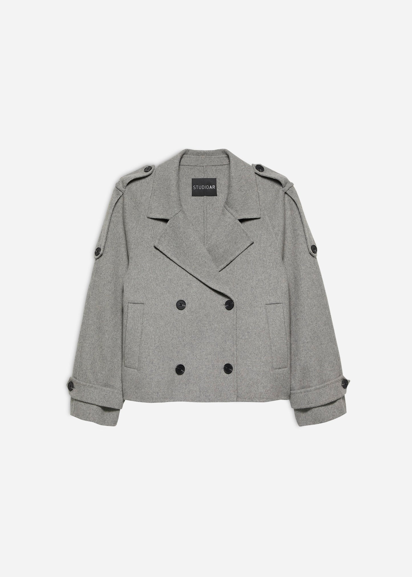LEXINE Wool Trench Coat
