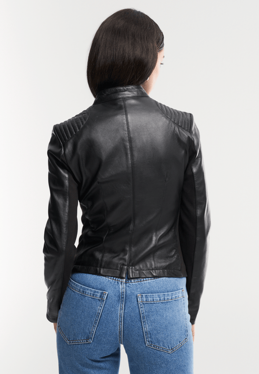 TUYA Leather Biker Jacket
