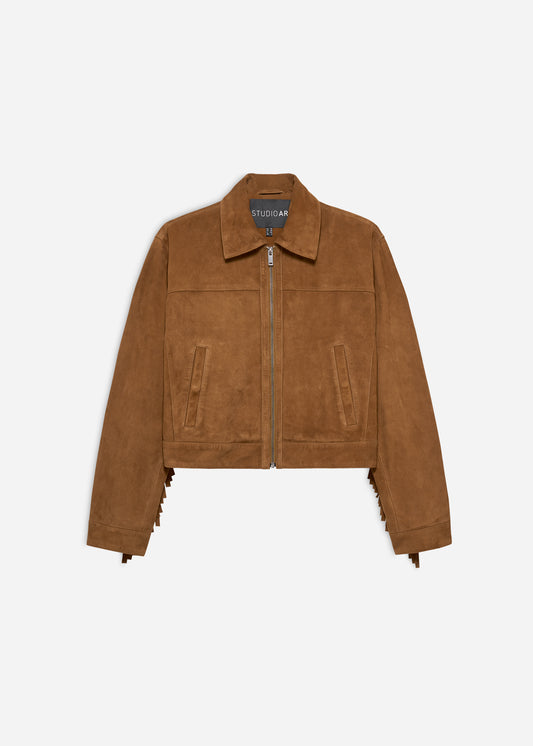 SUE Suede Fringe Jacket