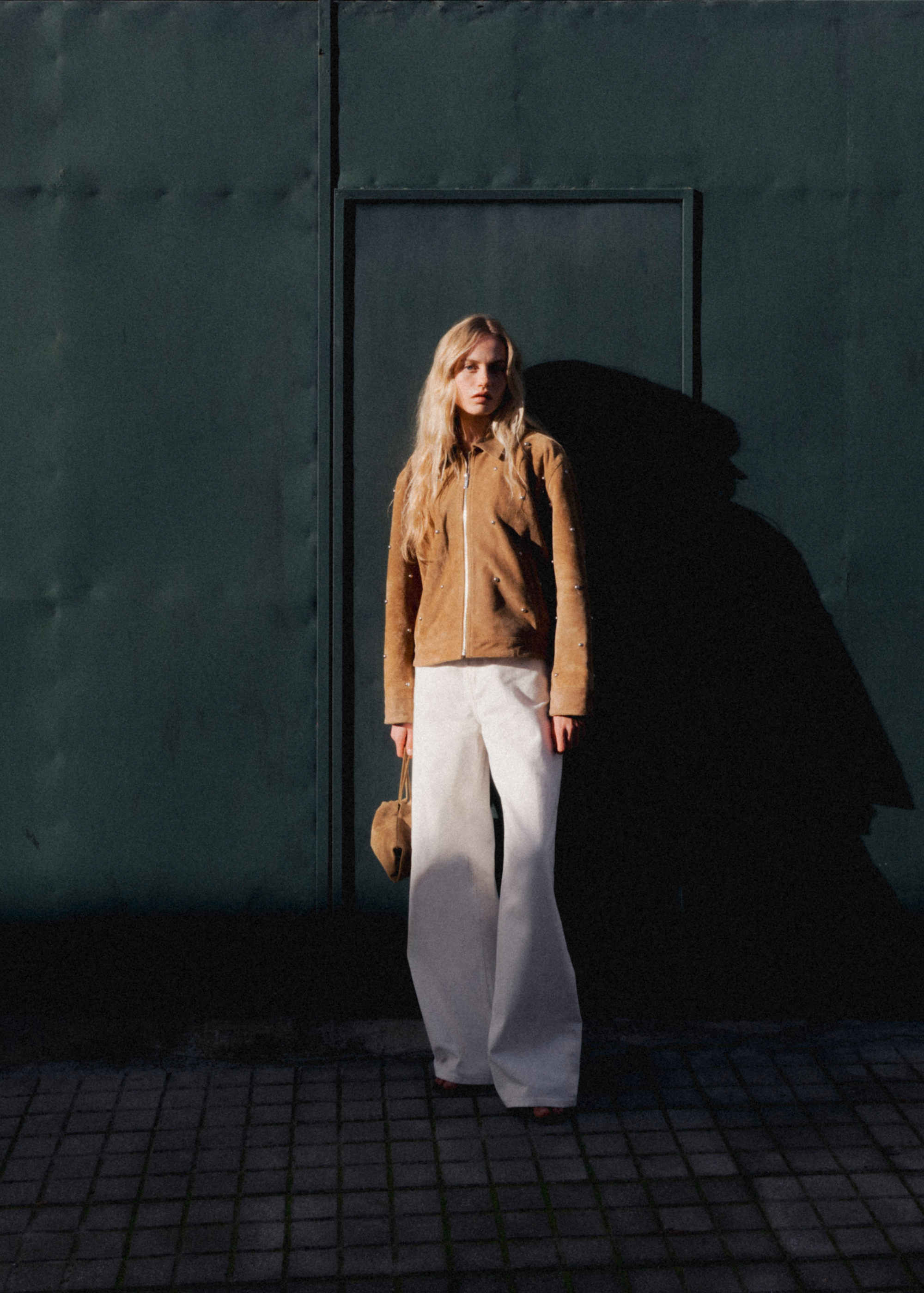TINA Gritty Suede Studs Jacket