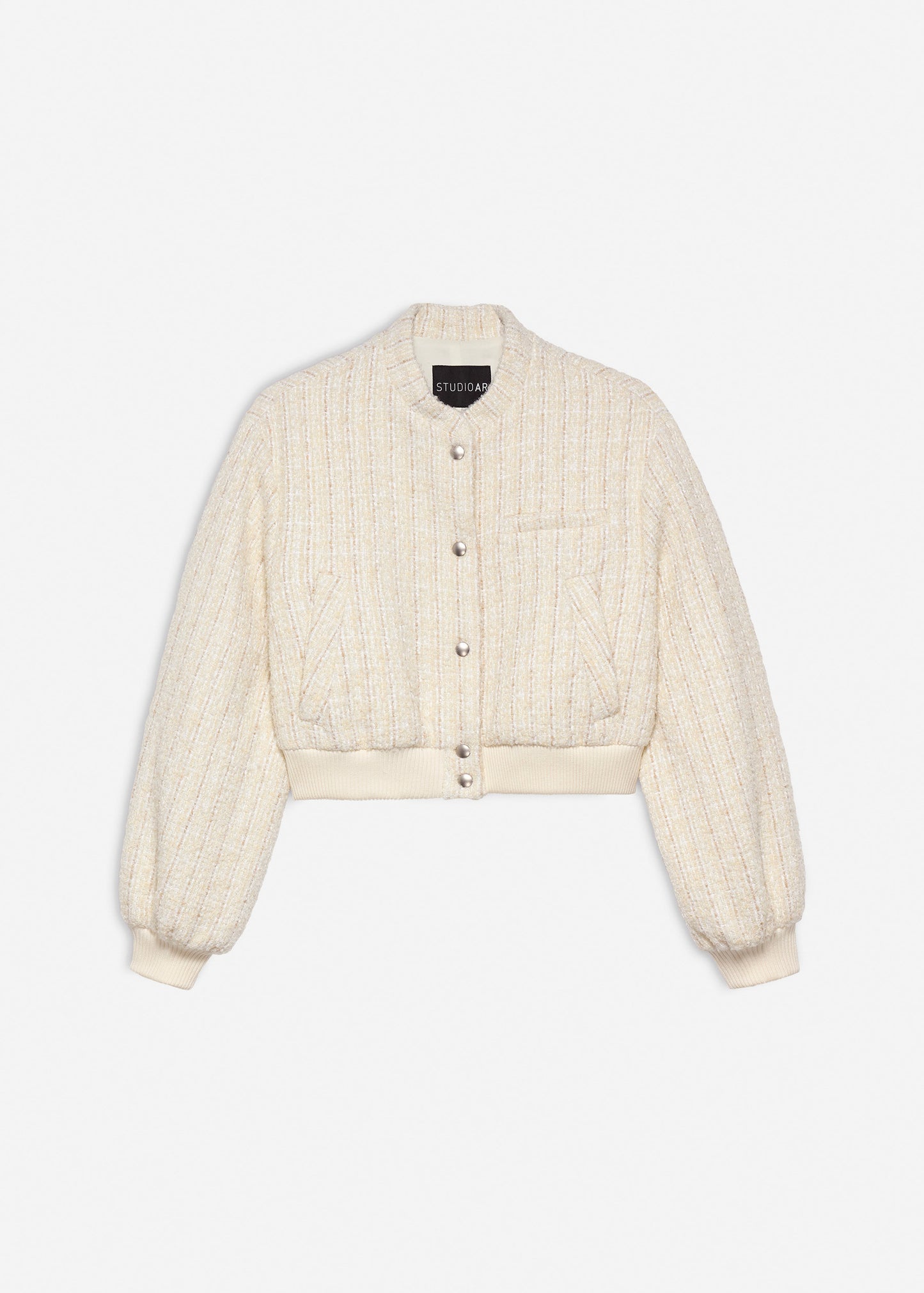 ZOFYA Tweed Bomber Jacket