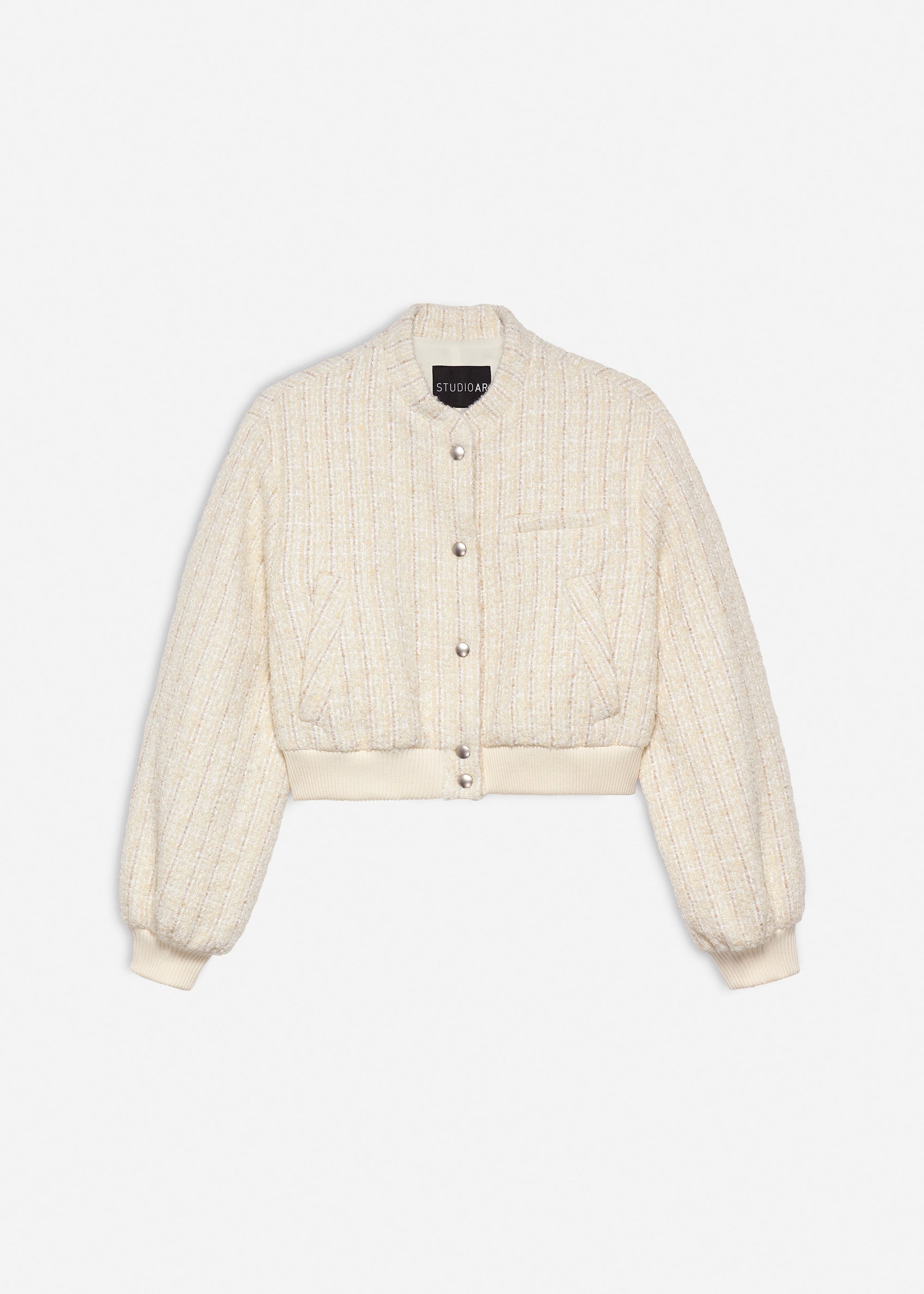 ZOFYA Tweed Bomber Jacket