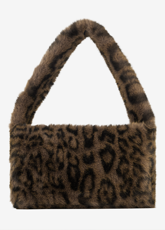 FJOLA Faux Fur Leopard Bag