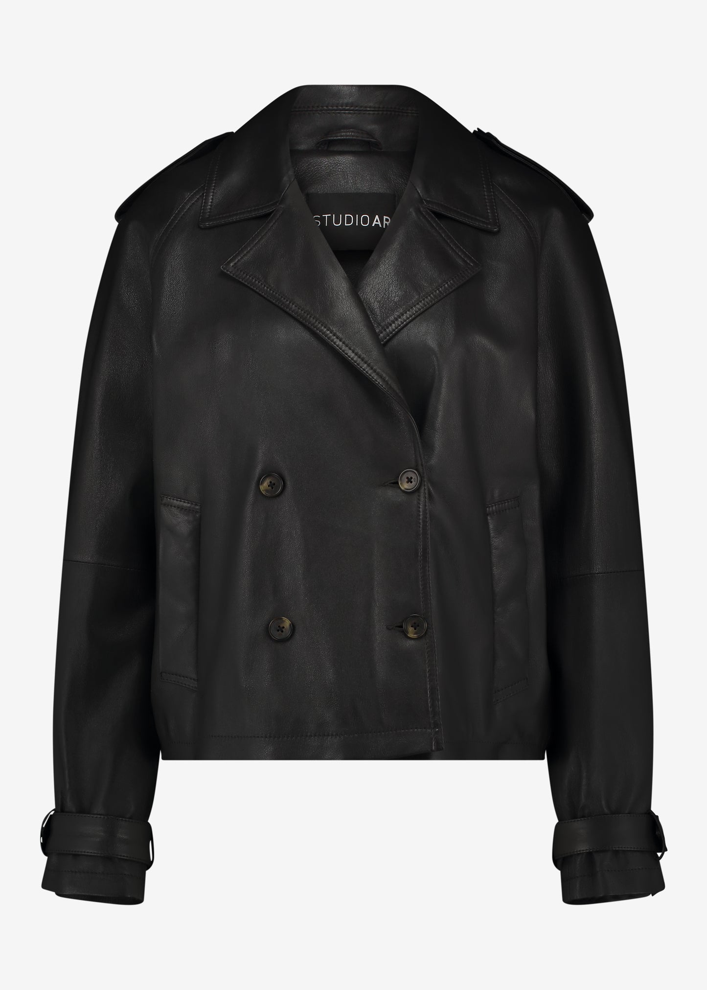 MALENE Leather Trenchcoat