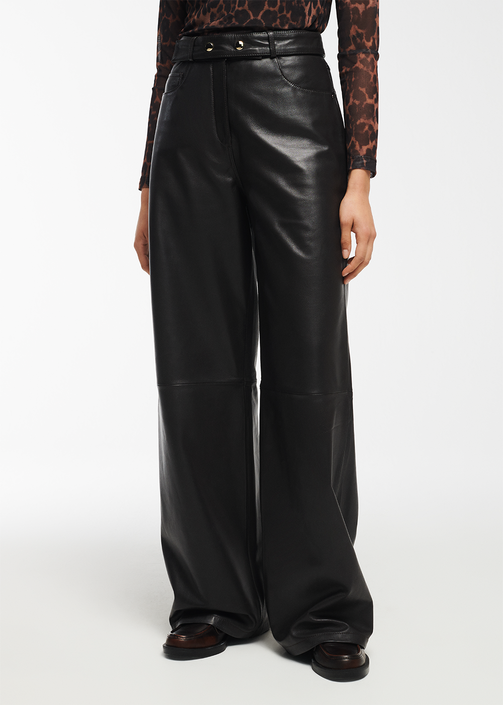 KAIA Leather Trousers