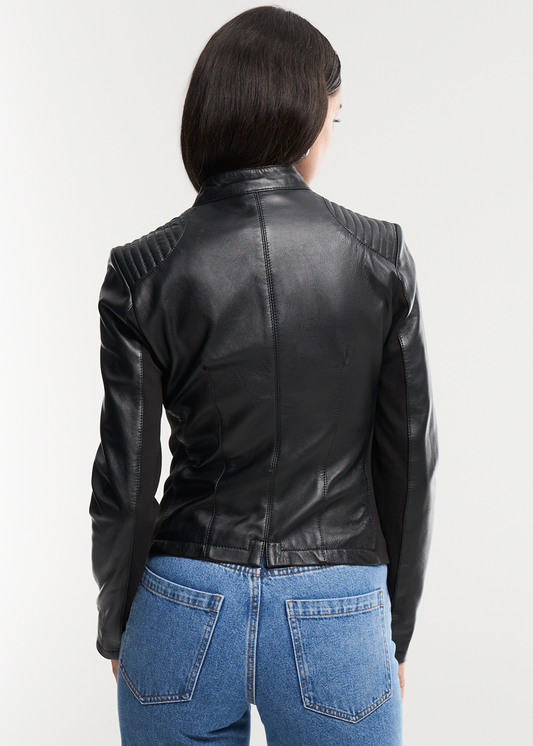 TUYA Leather Biker Jacket