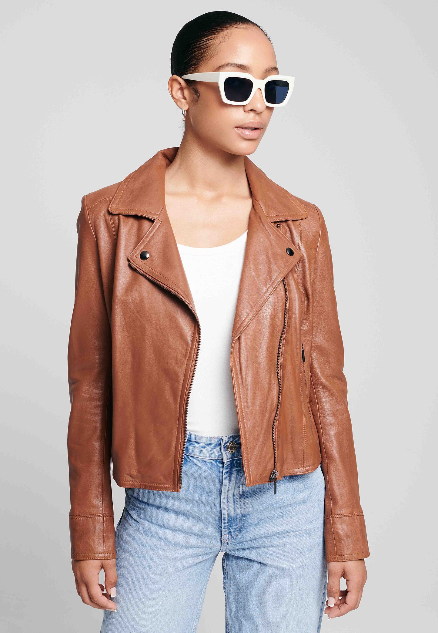 LOVATO Leather Biker Jacket