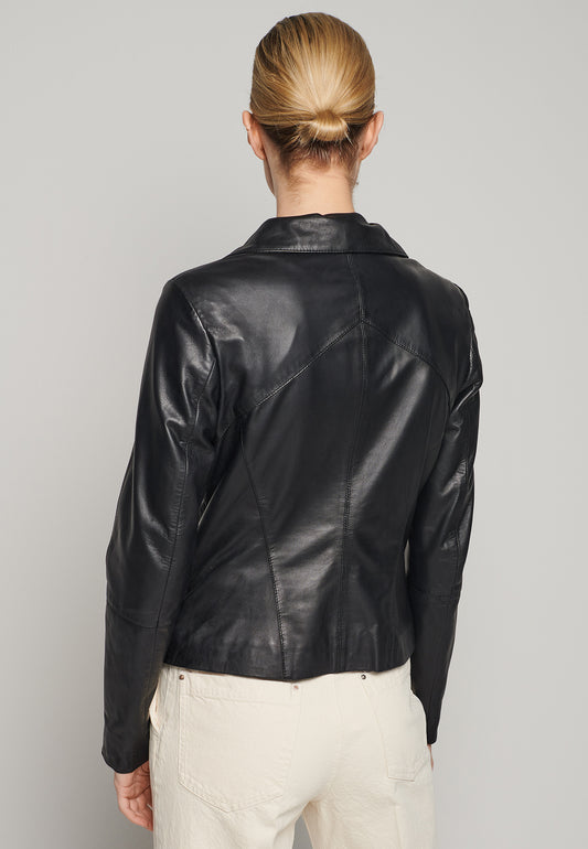 CHERRY Leather Biker Jacket