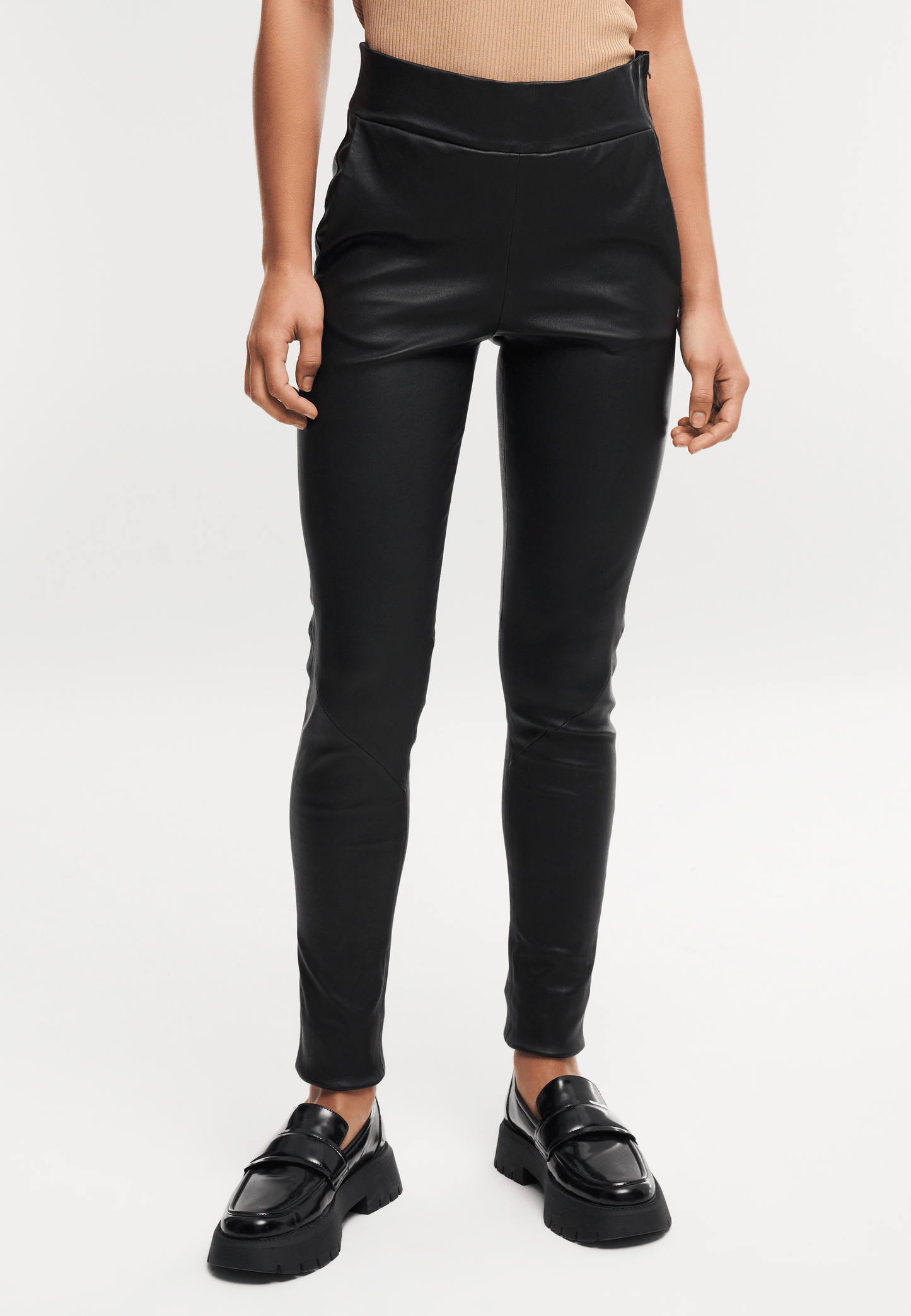 Leather outlet trousers leggings